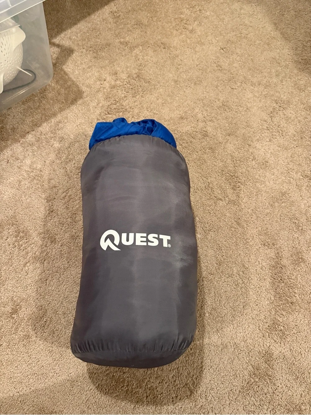 Quest Navy and Blue Packable Sleeping Bag
